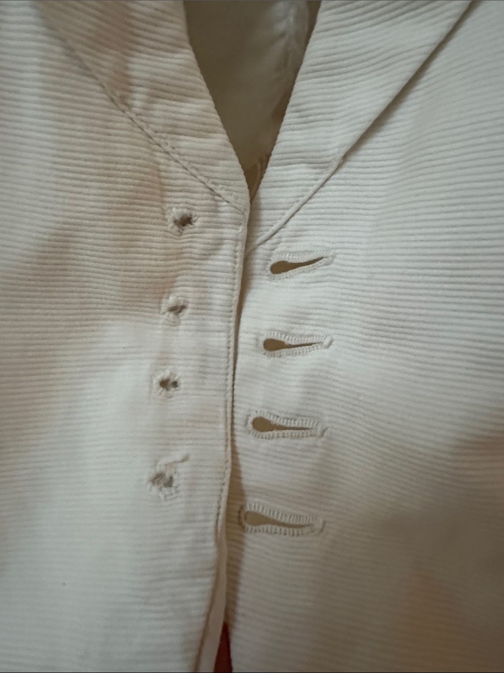 Upcycled White Summer Vest - Picture 3 of 7